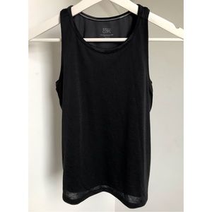 Athleta Girl • 14 • XL Black and Camo Print Double Layer Tank Top Sport Athletic